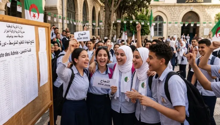 نتائج شهادة التعليم المتوسط 2026 الجزائر